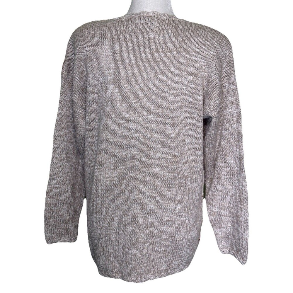 Vtg Heirloom Collectibles Women’s Chunky Y2K 90s Knit Cottagecore Sweater Size L - Picture 3 of 5